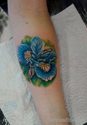 Hibiscus Flower Tattoo On Arm-TB12080