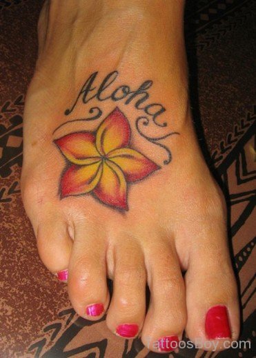 Beautiful Hibiscus Flower Tattoo 