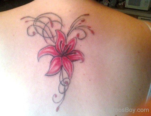 Hibiscus Tattoo On Back 25-TB12108