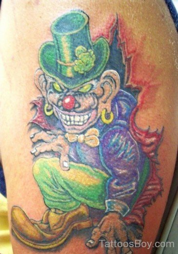 Horrer Leprechaun Tattoo-TB12046