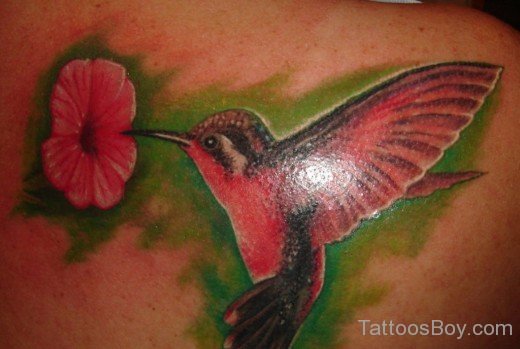 Graceful Hummingbird Tattoo 47-TB1086