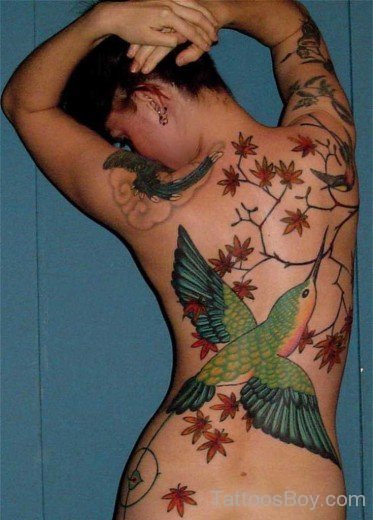 Attractive Hummingbird Tattoo 