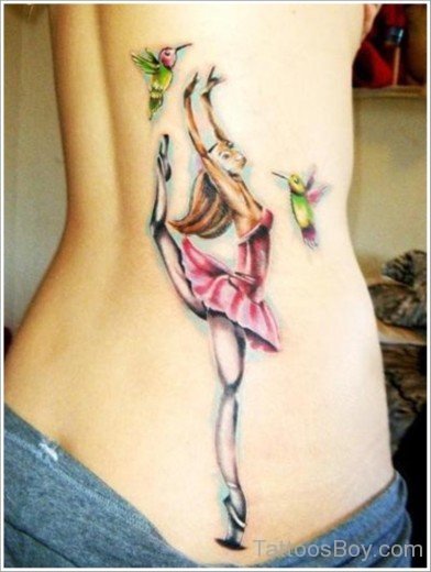 Hummingbird Tattoo On Lower Back-TB1118