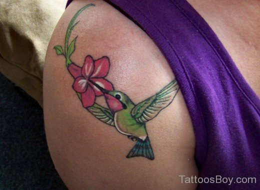 Beautiful Hummingbird Tattoo