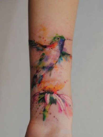 Hummingbird Tattoo On Wrist-TB1132