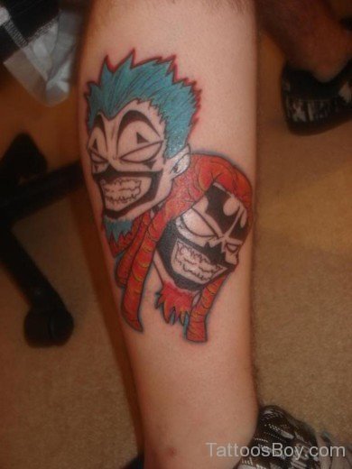 ICP Tattoo Design On Leg-TB1222