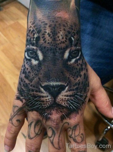 Jaguar Tattoo Design On Hand-TB1050
