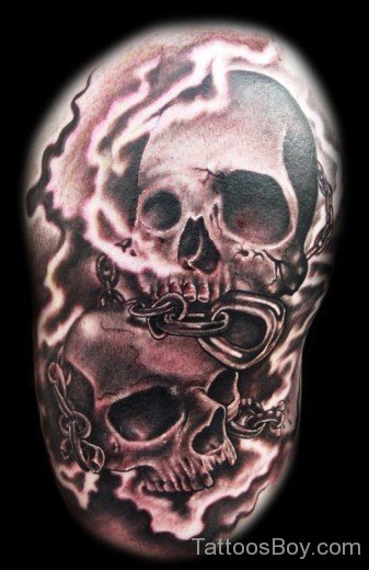 Japanese Skull Tattoo-TB1217