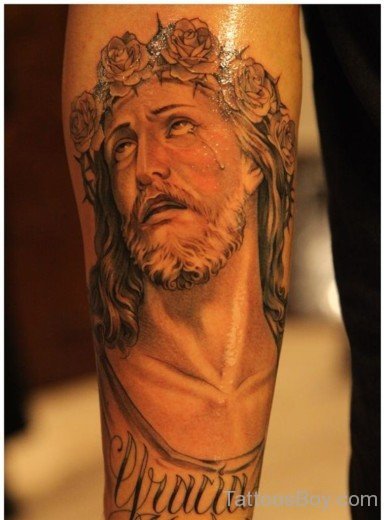 Elegant Jesus Tattoo Design