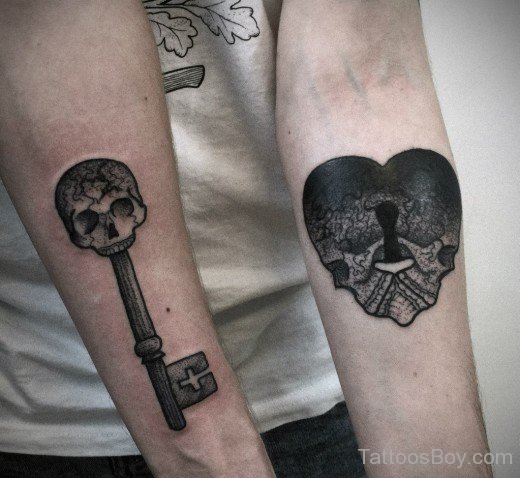 Key And Lock Tattoo-TB1053