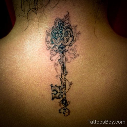 Elegant Key Tattoo 