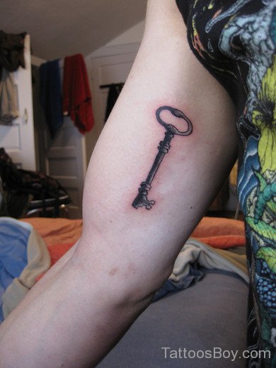 Simple Key Tattoo