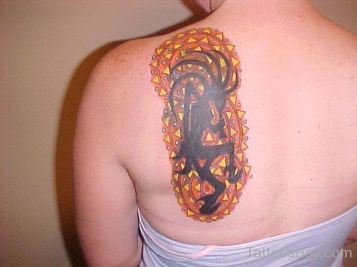 Kokopelli Tattoo Design On Back-TB142