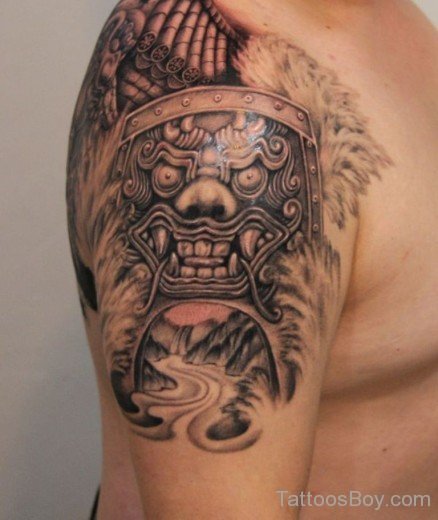 Korean Tattoo On Shoulder-TB1032
