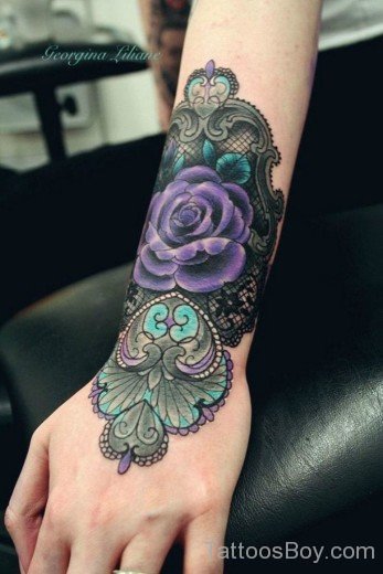 Bow And Flower Tattoo-TB0135