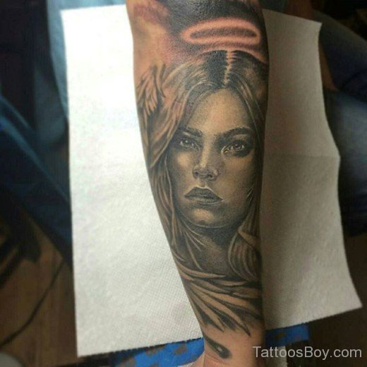 Latino Girl Tattoo On Arm-TB1046