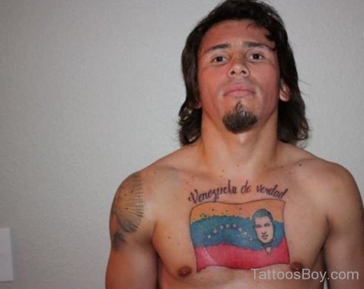 Latino Tattoo On Chest 1-TB1060