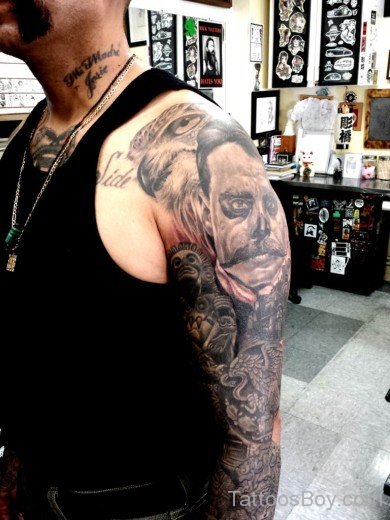 Latino Tattoo On Full Sleeve-TB1064