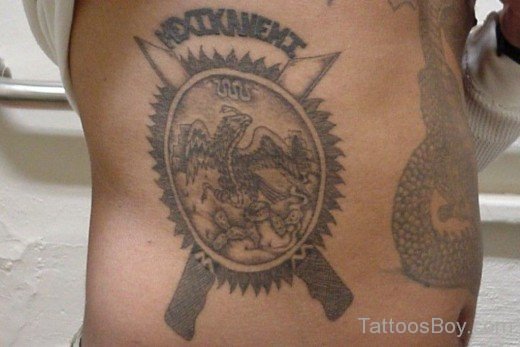 Latino Tattoo On Rib-TB1066