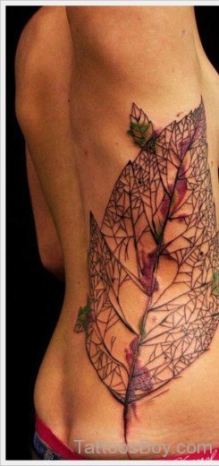 Leaf Tattoo Design-Tb156