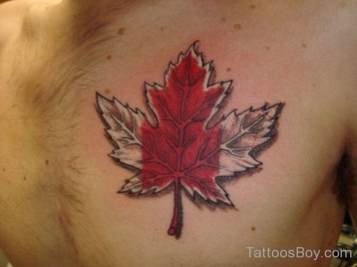 Awesome Leaf Tattoo Design