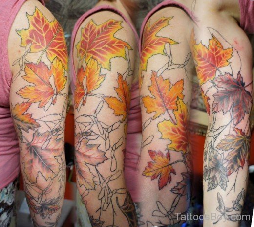 Leaves Tattoo-Tb175