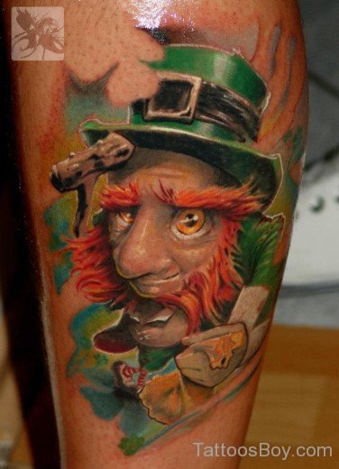 Amazing Leprechaun Tattoo 