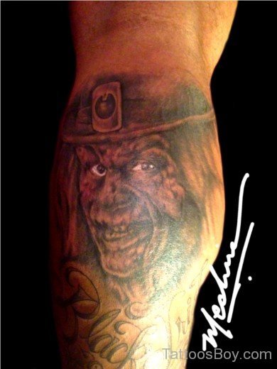 Leprechaun Tattoo On Elbow 4-TB12082