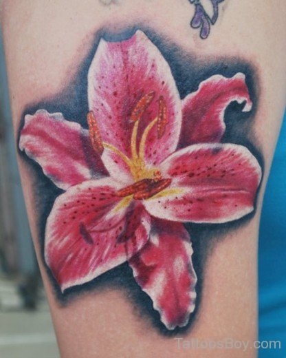 Lily Flower Tattoo 