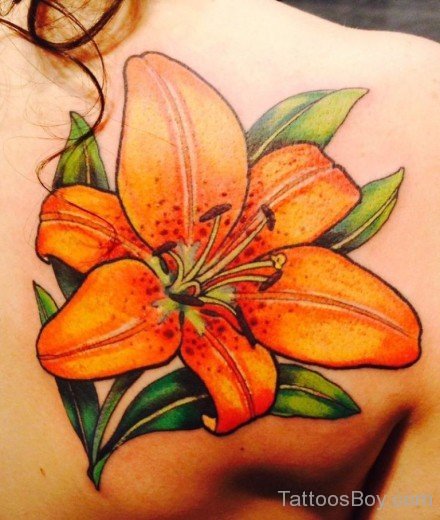 Lily Tattoo Design On Back 14-TB12088
