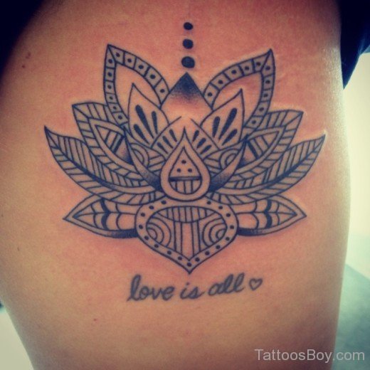 Lotus Flower Tattoo 258-TB1050