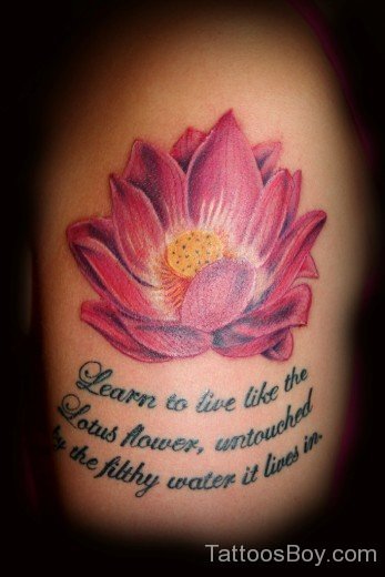 Fantastic Lotus Flower Tattoo 558-TB1051