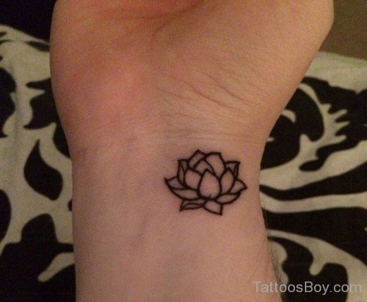 Lotus Flower Tattoo On Wrist-TB1057