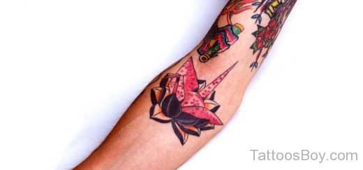 Lotus Tattoo  On Elbow-TB1059