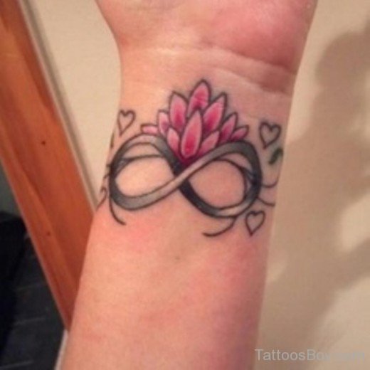 Cute Lotus Flower  Tattoo 