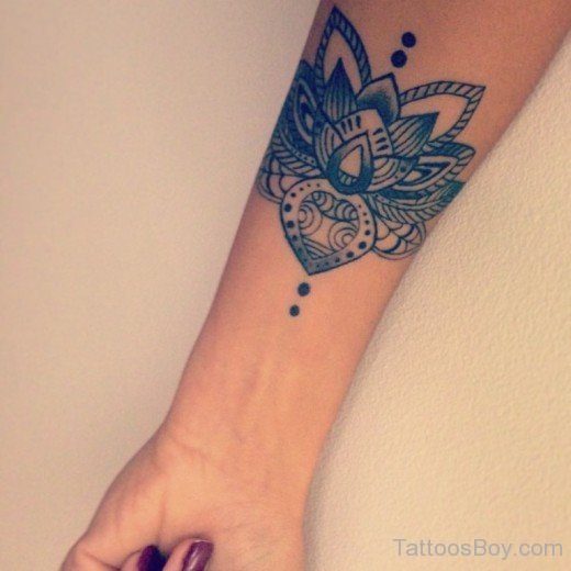 Lotus Tattoo On Wrist-TB1091