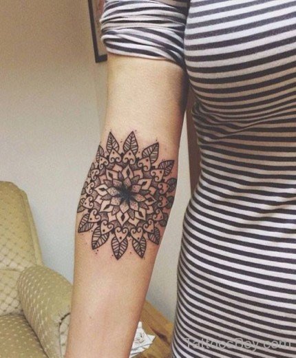 Mandala Lotus Tattoo 47-TB1035