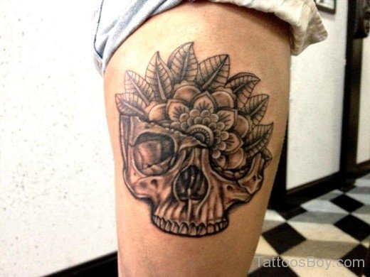 Mandala Skull Tattoo-TB122