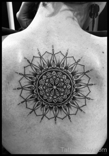 Mandala Tattoo Design On Back 47-TB1053
