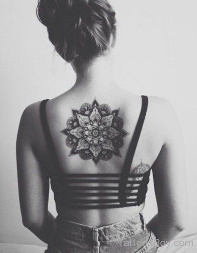 Mandala Tattoo Design On Back-TB1055