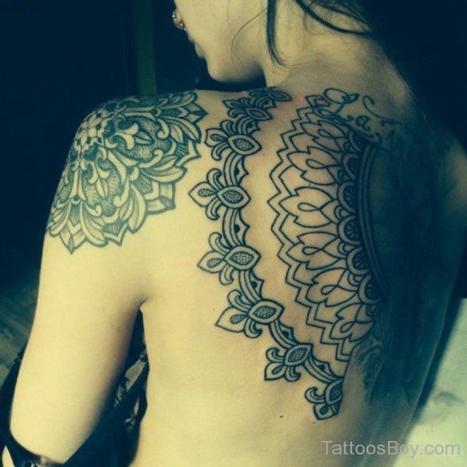 Mandala Tattoo Design On Back-TB126