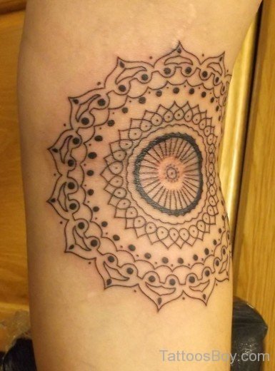 Mandala Tattoo Design On Elbow-TB128