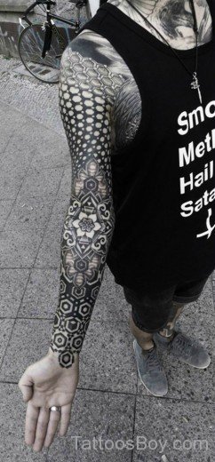 Mandala Tattoo Design On Full Sleeve-TB130