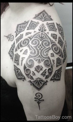 Mandala Tattoo Design On Shoulder 25-TB1062