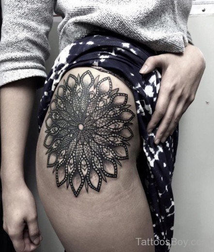 Mandala Tattoo Design On Waist 5-TB1065