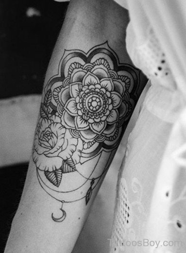 Mandala Tattoo On Arm-TB1070