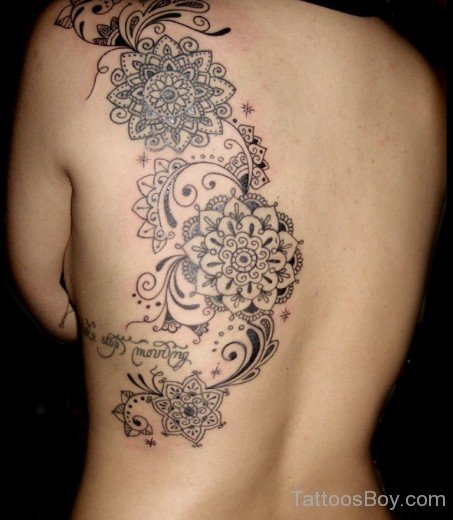 Mandala Tattoo On Back 36-TB1072