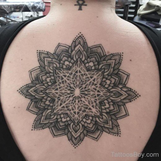 Mandala Tattoo On Back-TB1075