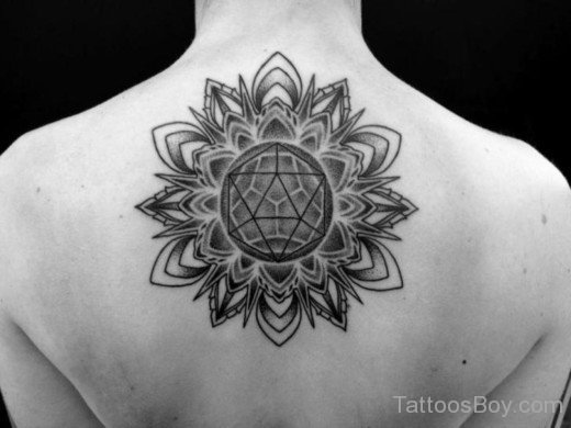 Mandala Tattoo On Back-TB143