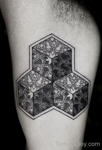 Mandala Tattoo On Bicep 1-TB137